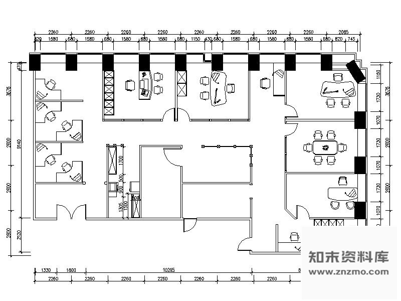 施工图上海某保险办公空间施工图
