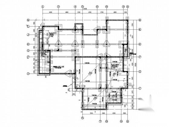 两层框架结构别墅结构加固改造施工图 抗震加固结构