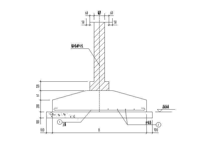 墙下钢筋混凝土条形基础详图 混凝土节点