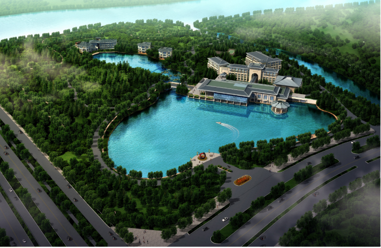 高层现代风格鹰潭迎宾馆建筑设计方案文本（含CAD）