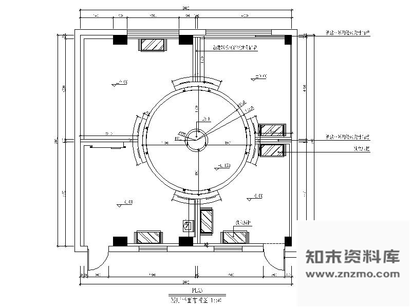 施工图某中学校校史馆展厅室内装修图