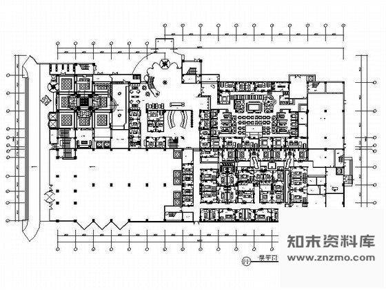 图块/节点某娱乐休闲会所平面布局图