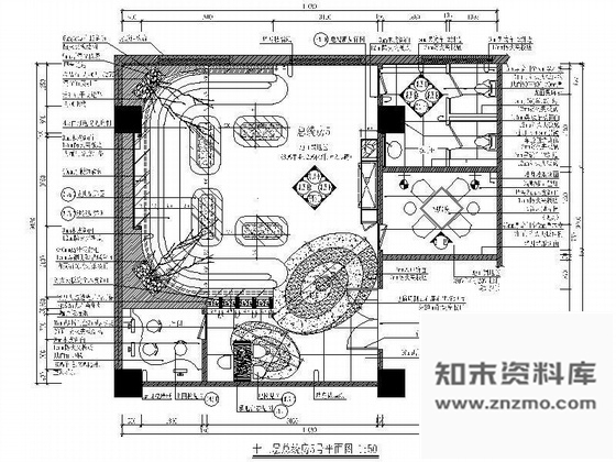 施工图某总统套房装修图