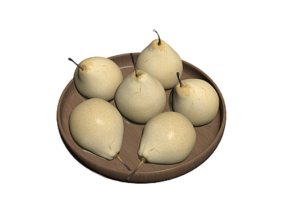 木质托盘配梨模型