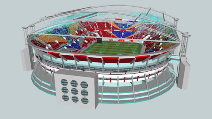 体育馆 草图大师模型