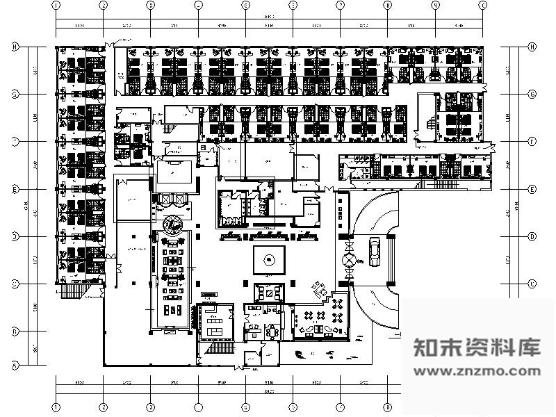 施工图经典华丽国际酒店室内装修图