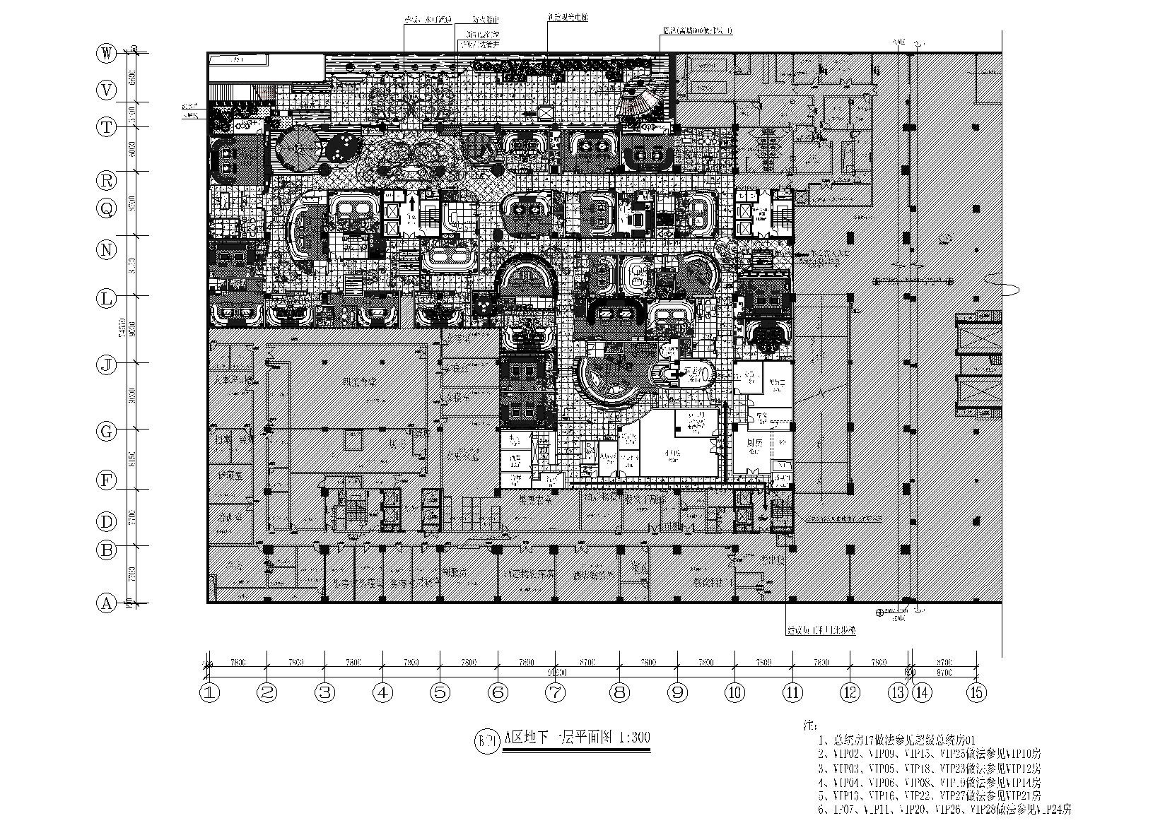 [重庆]申基索菲特酒店夜总会施工图+效果图