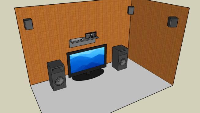带扬声器的电视 柜子 监视器 扬声器 显示器 投影机