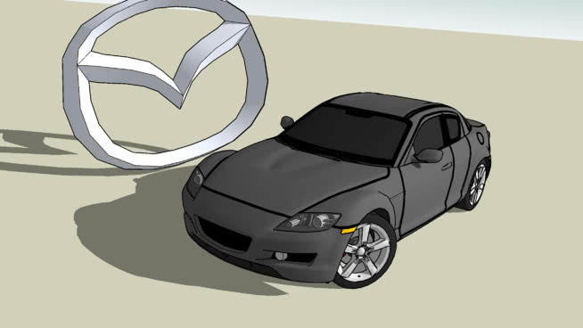 2006马自达RX8（清洁） 汽车 汽车轮 跑车 箱包 聚光灯
