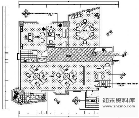 施工图某广告公司装修图