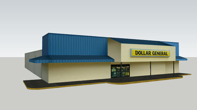 Cove购物中心的Dollar General 其他 室外 书 建筑 纸盒箱