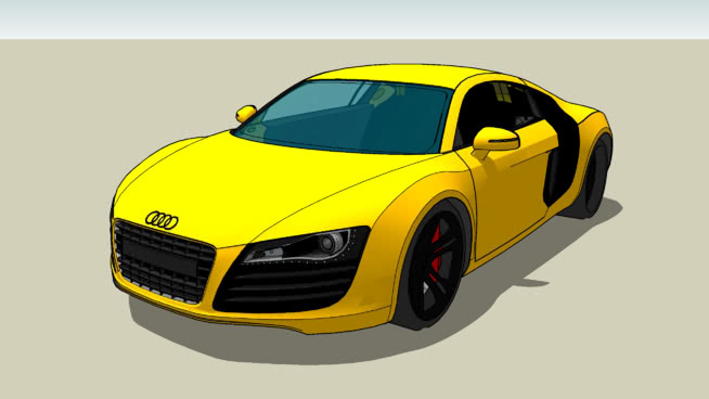 2009年奥迪R8 5.2 V10 FSI四 跑车 赛车 轮 出租车（美式）