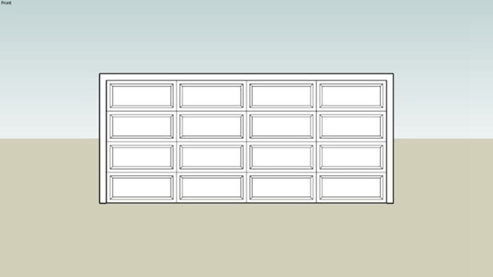 卷帘门 草图大师模型