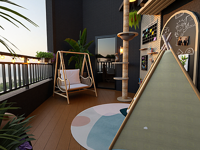 现代屋顶花园