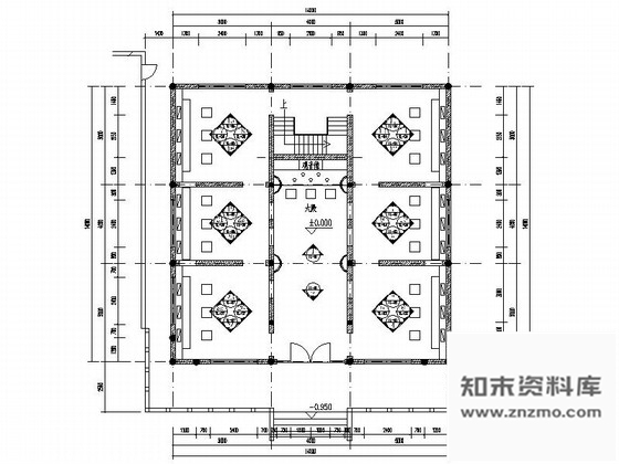 施工图广东设计之都中式风情佛寺殿堂CAD装修施工图