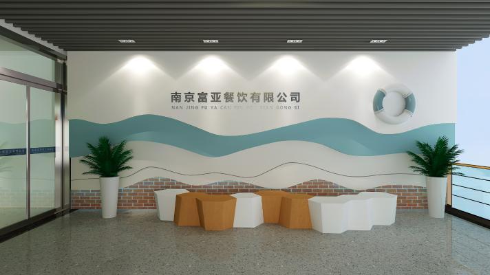 现代时尚餐馆 食堂 快餐店 餐饮店 大学食堂