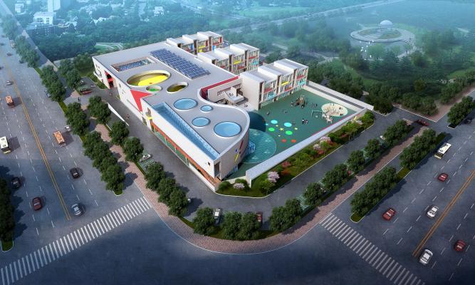 AB_Concept-盛泽镇实验小学幼儿园  施工图  CAD 效果图