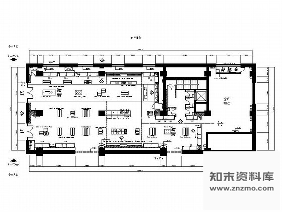 施工图哈尔滨某知名运动品牌零售店室内装修图