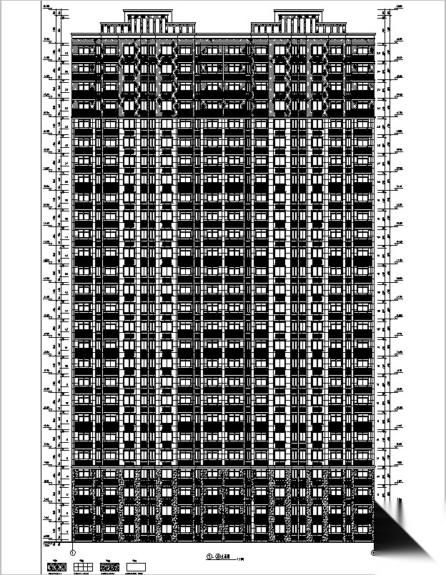 [安徽]高层塔式集资房建筑施工图（含全专业图纸）