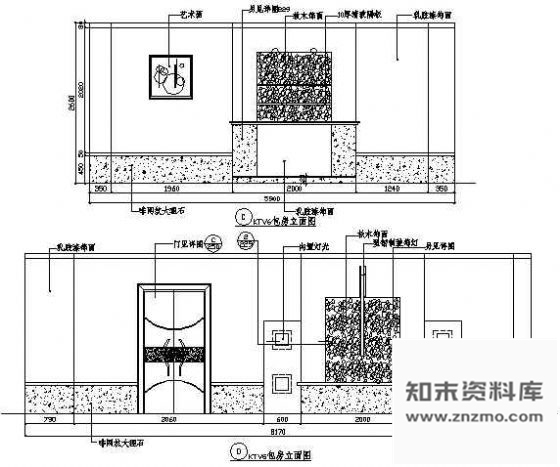 图块/节点KTV包房立面图6