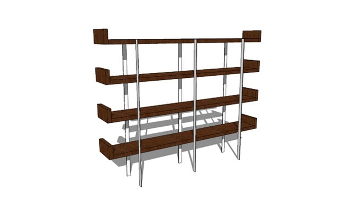 书架 草图大师模型