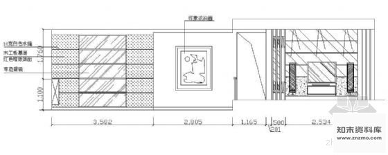 图块/节点电视墙立面图块2 墙面通用节点