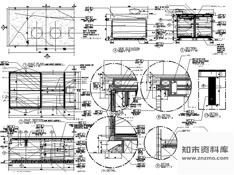 图块/节点墙面剖面图 墙面通用节点