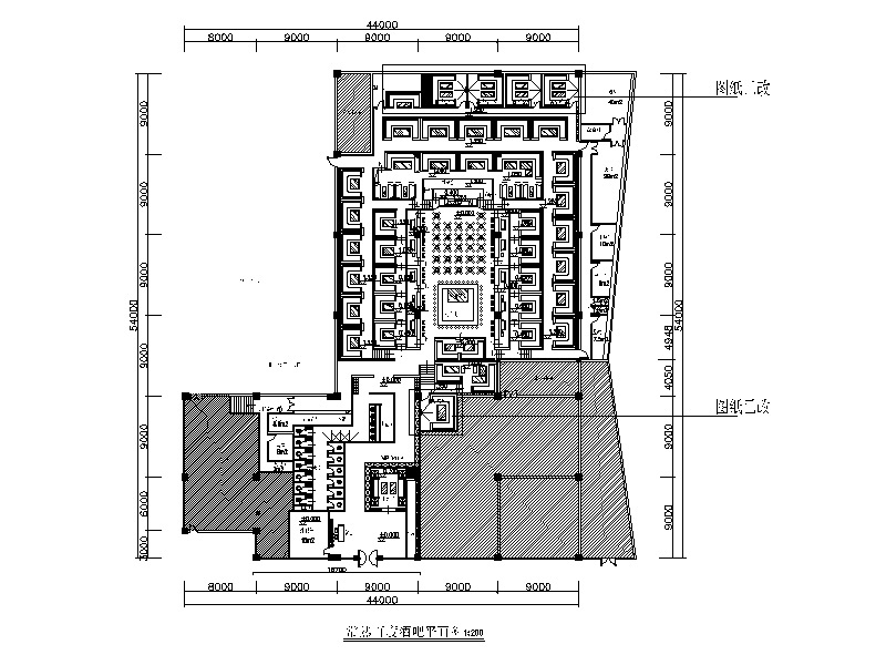 [江苏]现代酒吧设计CAD施工图