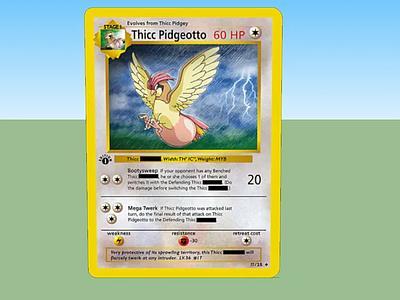 口袋妖怪卡牌Thicc pidgeoto hp 60