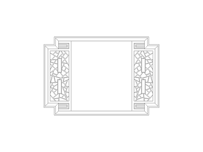 背景墙 中式家具图块