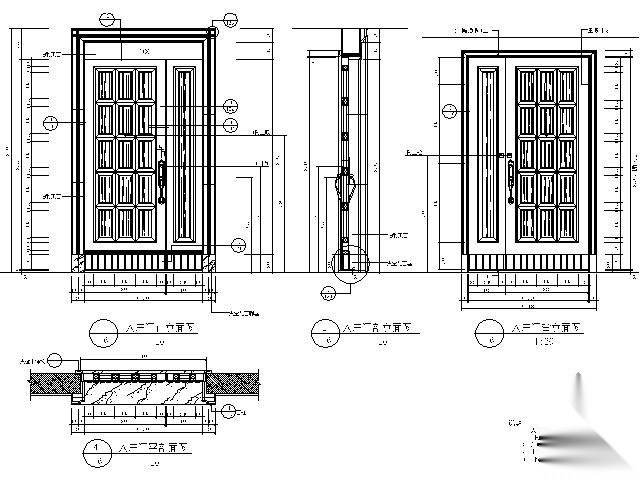 入户门 详图 通用节点