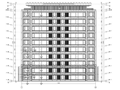 剪力墙结构住宅石材铝板幕墙施工图2022+56P