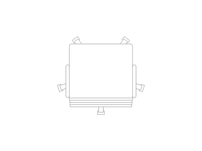 床 办公空间常用工位办公桌图块