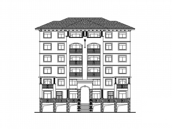 [湖北]南洋新城某小区六层住宅区建筑施工图