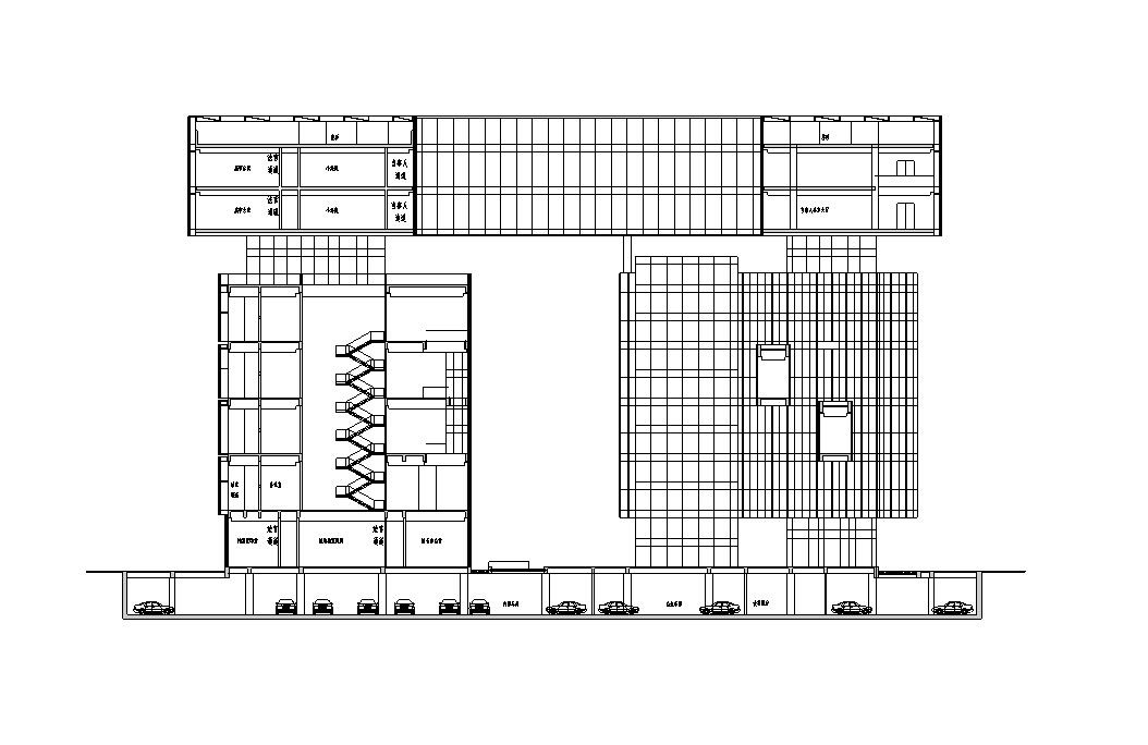 [广东]现代风格大厦建筑施工图设计文本（CAD）