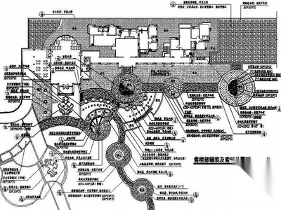 广州某小区售楼部环境设计施工图 居住区景观