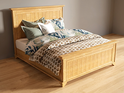 木质双人床双人床
