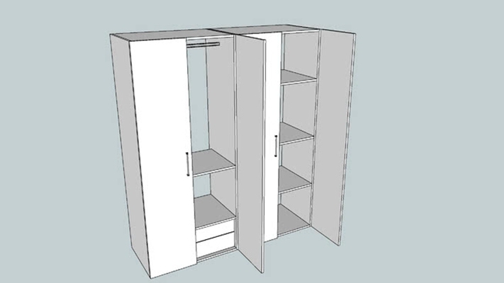 衣柜 草图大师模型