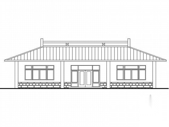 某公园管理用房建筑施工图