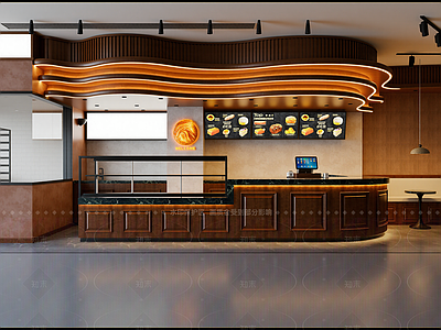 现代快餐店
