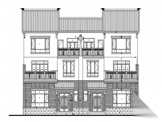 沙湾镇 某丽水园住宅小区住宅楼群建筑施工套图