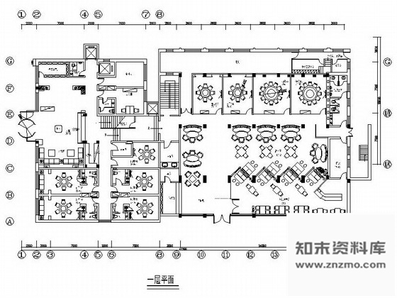 施工图山东某海鲜酒店室内装修施工图