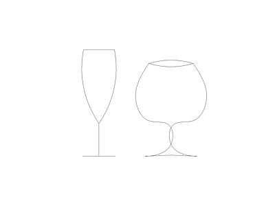 墙面饰品立面饰品画图块 酒杯