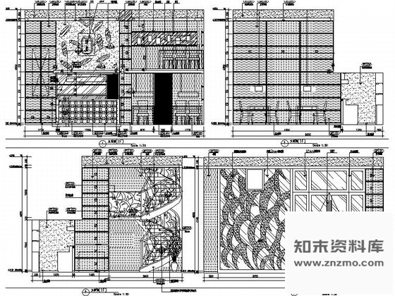 图块/节点饭馆外观立面图