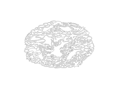 卫浴图块 龙凤