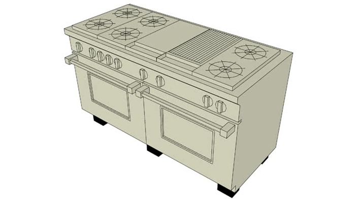 灶台 草图大师模型