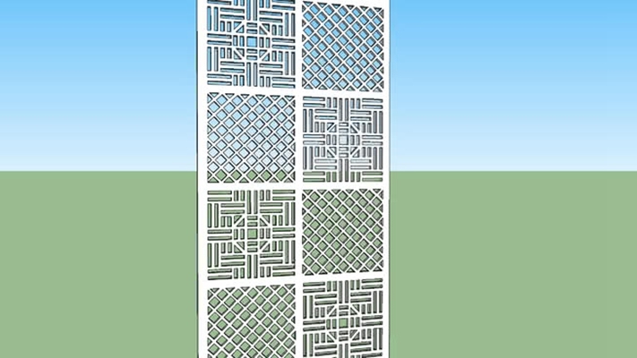 隔断 草图大师模型