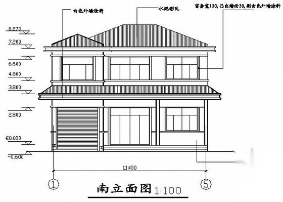 [江苏]砌体混合结构别墅结构施工图（含建筑施工图）