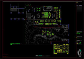 大连咖啡厅家具平面cad图纸