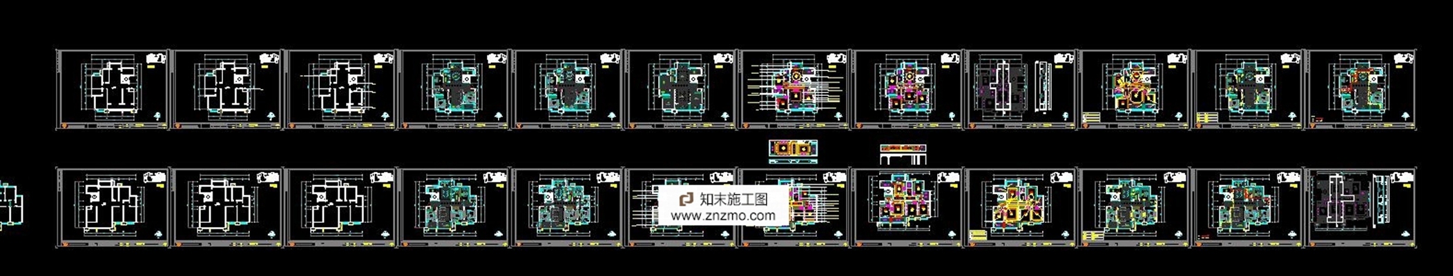 金螳螂设计 一套完整的施工图 平层